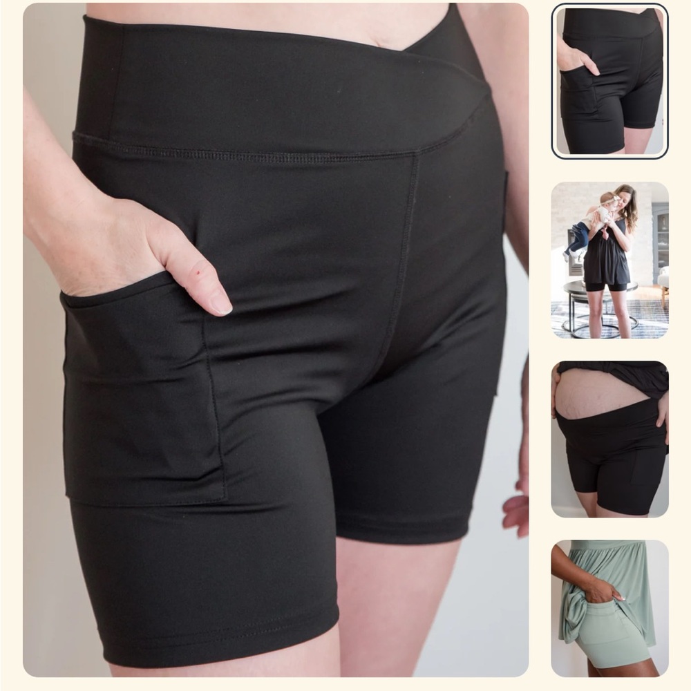 Mamalux Maternity & Postpartum Bike Shorts